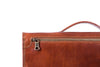 Aktentasche Leder Hellbraun Detail Rückansicht | Henk's Brief