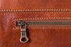 Aktentasche Leder Braun Zipper Detailansicht | Ritus' Brief