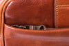 Aktentasche Leder Braun Zipper Rückansicht | City Brief