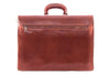 Aktentasche Hellbraun Leder Rückansicht | Amigo's Brief