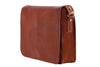 Umhängetasche Leder Hellbraun Seitenansicht | Tuscan Brief