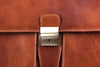 Aktentasche Braun Leder Verschluss Detailansicht | Soho Brief